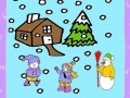 Gioco Snow and Children Coloring