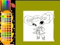 Gioco Little funny girl coloring