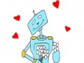 Gioco Robots in love coloring