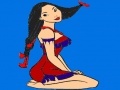 Gioco Native girl coloring