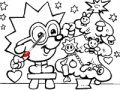 Gioco Coloring: Christmas tree hedgehog
