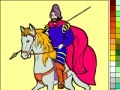 Gioco Coloring: Knight on horseback