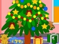 Gioco Cartoon xmas tree coloring page
