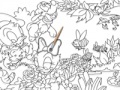 Gioco Donald's garden online coloring page