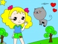 Gioco Girl and Cat