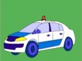 Gioco Old model police car coloring