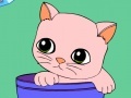 Gioco Coloring cute kitten