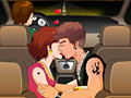 Gioco Kiss in the taxi