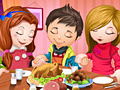 Gioco Cute Children Thanksgiving Day