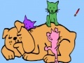 Gioco Dog and cat coloring game