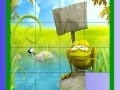 Gioco Frog on the Stone Slide Puzzle