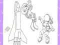 Gioco Cute astronauts coloring