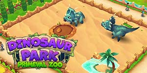 Zoo primordiale del parco dei dinosauri 